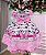 Vestido Junino Tematico Luxo Minnie/Minei Rosa - Imagem 7