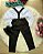 Conjunto Meninos Miss Cherry Leo Suspensorio Preto - Imagem 2