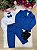 Conjunto Social Miss Cherry Jorge Terno Azul Royal - Imagem 2