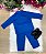 Conjunto Social Miss Cherry Jorge Terno Azul Royal - Imagem 4