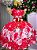Vestido Marie Natalia Flores Vermelho - Natal - Imagem 8