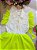 Vestido Blogueirinha Babado Rebeca Verde Neon - Imagem 3