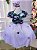 Vestido Fantasia Tematicos Kids Halloween Saia Lilas - Imagem 1
