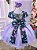 Vestido Fantasia Tematicos Kids Halloween Saia Lilas - Imagem 2