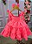 Vestido Blogueirinha Rosa Neon Cerejinha - Imagem 6