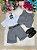 Conjunto Social Miss Cherry Leandro Colete Cinza Grafite - Imagem 2