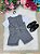 Conjunto Social Miss Cherry Leandro Colete Cinza Grafite - Imagem 1