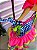 Vestido Junino Banana Club Luxo Encanto da Roça Rosa Neon - Imagem 7