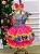 Vestido Junino Banana Club Luxo Encanto da Roça Rosa Neon - Imagem 3