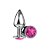 Plug Anal de Metal Redondo - Tamanho P - Imagem 1