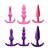 Kit Plug Anal de Silicone Jelly com Vibrador - 8 Peças - - Imagem 4