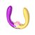 Vibrador Duplo para Lésbicas com Sugador e Movimento de Vem - Imagem 2