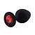 Plug Anal de Silicone Redondo - Preto - Tamanho M - Imagem 3