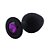 Plug Anal Silicone Redondo Preto -Tamanho P - Imagem 3