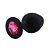 Plug Anal Silicone Redondo Preto -Tamanho P - Imagem 5