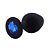 Plug Anal Silicone Redondo Preto -Tamanho P - Imagem 4