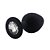 Plug Anal Silicone Redondo Preto -Tamanho P - Imagem 6