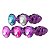 Plug Anal de Metal Roxo em Espiral - Tamanho P - Imagem 2