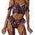 Conjunto Floral Lingerie com Renda e Tule - Imagem 1