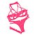 Conjunto Lingerie de Tule Strappy Rosa - Imagem 1