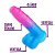 (YG012) Prótese Realística com Glitter Bicolor - Rosa com Azul - Imagem 2