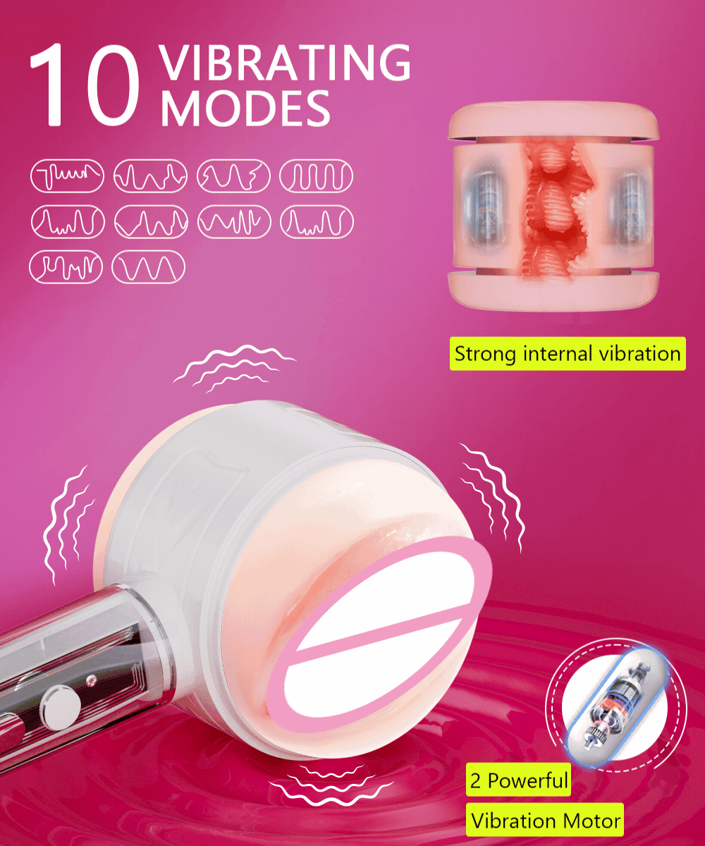 (LB05) Masturbador Masculino Vibratório com Vagina e Ânus - Imagem 10