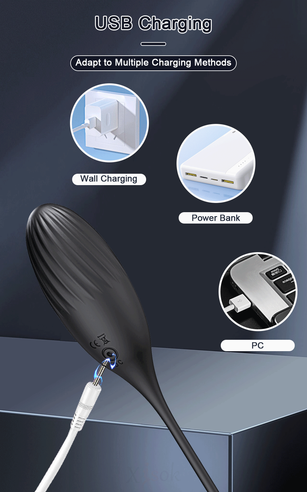 (LB04) Anel Peniano com Bullet Vibratório Estimulador de Próstata - 2 Cores - Imagem 5