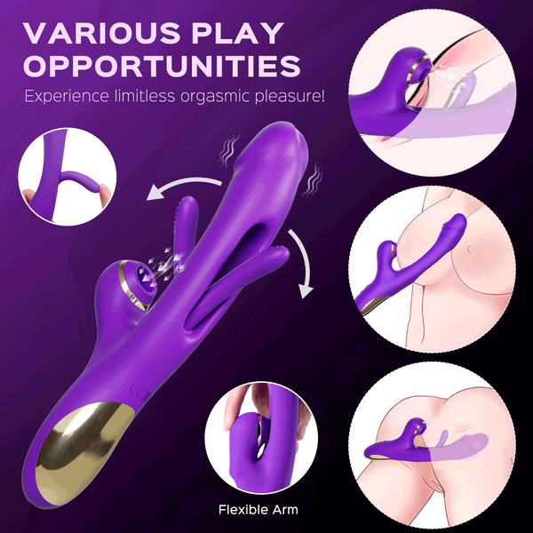 Vibrador com Dedilhar e Sugador - Imagem 3