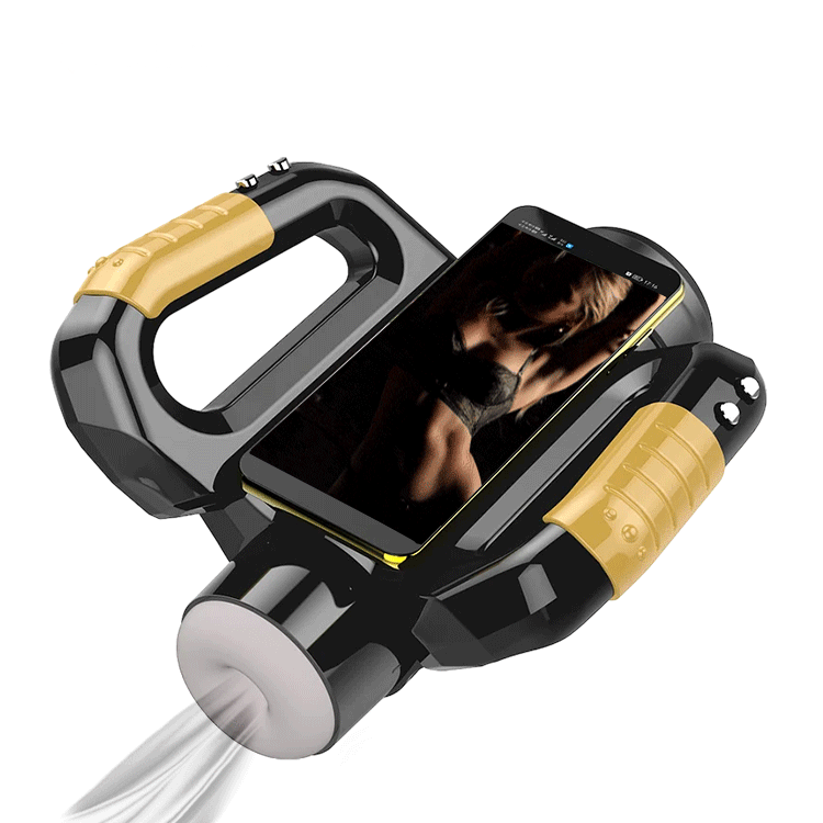 Masturbador Masculino Texturizado com Alça e Encaixe para Celular - Imagem 4