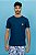 Camiseta Básica Algodão Azul Marinho - Imagem 1