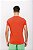 Camiseta Listrada Cotton Coral Bolso Preto - Imagem 3