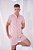 Camisa de Linho Rosa Nude Gola Padre - Imagem 1