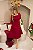 Vestido Classic Vermelho com Decote Quadrado - Imagem 5