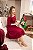 Vestido Classic Vermelho com Decote Quadrado - Imagem 8