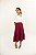 Saia Cecília Midi com babado - Cabernet - Imagem 1