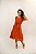 Vestido Aurora Midi com Botões - Tangerina - Imagem 4