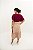 Saia Cecília Midi com babado - Taupe - Imagem 6