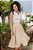 Saia Vintage Midi com botões - Creme - Imagem 2