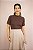 Blusa Essencial gola alta - Marrom - Imagem 3