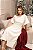 Vestido Natale Off-White Midi com Manga Sino - Imagem 4