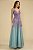 VESTIDO LONGO BORDADO PREGAS COTTON CANDY AZUL - Imagem 5