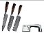 KIT C/ 3 FACAS MAIS AFIADOR  CX C/20 UN - Imagem 1