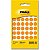 Etiqueta Redonda TP-12 12mm (Laranja) 210 Etiquetas - Pimaco - Imagem 1