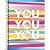 Caderno Espiral Capa Dura Universitário 1 Matéria Be Nice 80 Folhas Capa You You You - Imagem 1