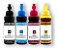 Kit 4 Cores Tinta Corante Compatível para Brother T310 T510 T710 T810 T910 T4500 - Imagem 2