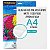 Vinil Adesivo Matte Fosco Branco A4 135g À Prova D'Água Filme Adesivo PVC com 10 Folhas Masterprint - Imagem 1