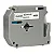 Fita para Rotulador Eletrônico M-K131 MK-131 MK131 12mmx 8m compativel Brother PT-55BM PT-70BM PT-110 Preto/Transparente - Imagem 3