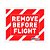 Adesivo Remove Before Flight Aviöes e Músicas - Imagem 1