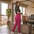 CALÇA LEGGING MOLECOTTON FEMININA CEREJA ROSA - Imagem 3