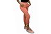 Calça  Moletom Feminina  Jogger 3D Com Bolsos Laterais Cereja Rosa - Imagem 2